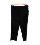 ミラショーン mila schon テーパードパンツ アンクル丈 無地 麻 リネン 40 L 黒 ブラック /YS11