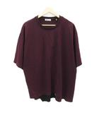 タケオキクチ TAKEO KIKUCHI カットソー 五分袖 ジップアップ L ボルドー /YM35