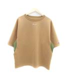 チャンピオン CHAMPION スウェット カットソー ラウンドネック 半袖 ロゴ L 茶色 ブラウン カーキ /HO50