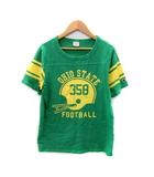 チャンピオン CHAMPION Tシャツ カットソー 半袖 ラウンドネック プリント L 緑 グリーン 黄 イエロー /SY37