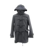 ダッフルコート ミドル丈 ジップアップ フード付き LL グレー /YS1