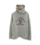 チャンピオン CHAMPION パーカー プルオーバー ミドル丈 プリント M ライトベージュ エンジ /YS31