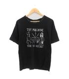 ジュエティ jouetie Tシャツ カットソー 半袖 刺繡 M 黒 ブラック 白 ホワイト /YK41