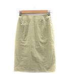 エフデ ef-de タイトスカート ミモレ丈 スリット 7 ベージュ /YK6