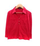 リフレクト Reflect ポロシャツ カットソー スキッパーカラー 七分袖 9 M 赤 レッド /HO12