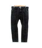 アールニューボールド R.NEWBOLD デニムパンツ ジーンズ ストレート ロング丈 L 黒 ブラック /HO21