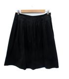 ミラショーン mila schon フレアスカート ひざ丈 42 XL 大きいサイズ 黒 ブラック /SM10
