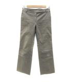 ヒューマンウーマン HUMAN WOMAN ストレートパンツ アンクル丈 2 カーキ /YM7