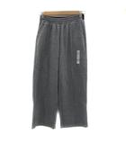 ザラ ZARA ワイドパンツ ロング丈 ストライプ柄 13-14 グレー 白 ホワイト /YS17 女の子