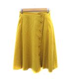 エフデ ef-de フレアスカート ミモレ丈 9 マスタードイエロー /YK6