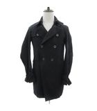 ステュディオス STUDIOUS Pコート ピーコート ロング丈 無地 1 黒 ブラック /YS37