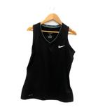 ナイキ NIKE スポーツウェア タンクトップ Vネック ロゴプリント M 黒 ブラック /HO31