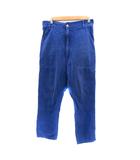 メルシーボークー mercibeaucoup カラーデニムパンツ ジーンズ サルエルパンツ アンクル丈 O XL 青 ブルー /YK2