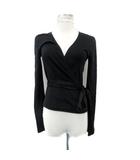 ラルフローレン RALPH LAUREN カーディガン カシュクール ショート丈 リボン M 濃紺 ダークネイビー /HO25