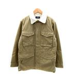 クリフメイヤー KRIFF MAYER K.MAYER カバーオール ミリタリージャケット ミドル丈 裏ボア 無地 M ベージュ /SY13