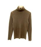 イエナ IENA リブニットカットソー 長袖 タートルネック 無地 茶 ブラウン /SY29