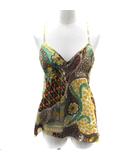 スタニングルアー STUNNING LURE キャミソールビスチェ 総柄 シルク F マルチカラー マスタードイエロー /SM10