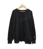 チャンピオン CHAMPION Tシャツ カットソー 長袖 ラウンドネック 無地 オーバーサイズ F 黒 ブラック /YS30