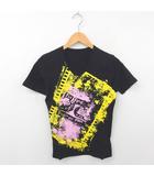 ロエン Roen 箱付き トーマス コラボ Tシャツ カットソー Vネック プリント 綿 コットン 半袖 S 黒 ブラック /TT11