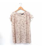 アーバンリサーチ URBAN RESEARCH ワンピース 星柄 Vネック フレンチスリーブ ひざ丈 F アイボリー 白 レッド 赤 /FT24