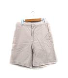 ヒューマンウーマン HUMAN WOMAN ハーフパンツ コットン シンプル M アイボリー 白 /KT9