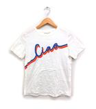  チンティ&パーカー Chinti & Parker ロゴ プリント Tシャツ カットソー 半袖 丸首 綿 XS オフホワイト 白 /FT35