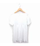 プラステ PLST ワンピース ひざ丈 ボートネック プルオーバー 透け感 半袖 2 ホワイト 白 /TT31