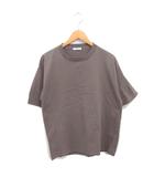  ウィムバイリドム WYM LIDOM Tシャツ カットソー モックネック 綿 コットン 半袖 M グレージュ /TT