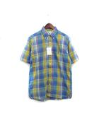 コーエン coen タグ付き ボタンダウン シャツ 半袖 コットン チェック L マルチカラー /KT34