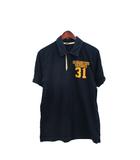 チャンピオン CHAMPION ポロシャツ 半袖 コットン プリント M ネイビー 紺 /KT6