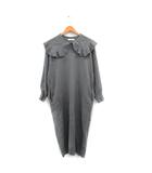  アンミヌ UNMINOU ニット ワンピース ロング 長袖 シンプル F グレー 灰 /KT42