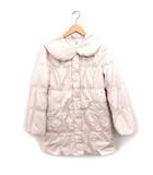 エフデ ef-de ダウン コート アウター 丸衿 ミディ丈 無地 9 ライトピンク /FT40