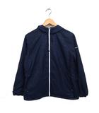 エレッセ ellesse ジップアップ ジャケット フード パーカー チェック テニスウェア XL ネイビー 紺 /FT15