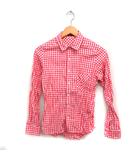 バンヤードストーム BARNYARDSTORM ギンガムチェック シャツ 長袖 コットン 綿 0 レッド 赤 /FT18