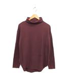 フリークスストア FREAKS STORE タートルネック ニット カットソー ラウンドヘム ゆったり バックロング 長袖 F 茶 ブラウン /NT2