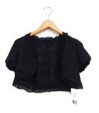  Apuweiser Luxe タグ付き シフォン レース パーティー ボレロ 2 ブラック 黒 /FT32