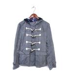 ギルドプライム GUILD PRIME ダッフルコート コットン 綿 薄手 フード ミディ丈 M グレー /NT16