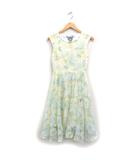シュープリームララ Supreme.La.La. Supreme LaLa オパール フラワー フレア ワンピース ノースリーブ ロング丈 M イエロー 黄 /FT17