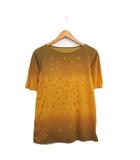 エヴェックス バイ クリツィア EVEX by KRIZIA カットソー Tシャツ 半袖 ラメ 40 イエロー 黄 /KT26