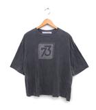 ジャーナルスタンダード ラックス JOURNAL STANDARD LUXE ワイド カットソー Tシャツ プリント スリット コットン 綿 七分袖 グレー /NT8