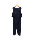  ダリアンスケリー Dalliance kelly フォーマル オールインワン 切替レース ノースリーブ ロング 無地 F ネイビー 紺 /FT35