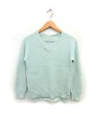 エフデ ef-de Vネック ニット セーター フォックスウール混 リブ バックロング スリット 長袖 9 ミントグリーン /NT33