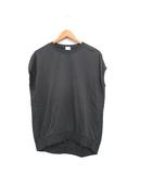 カットソー Tシャツ ノースリーブ コットン シンプル M チャコールグレー /KT14