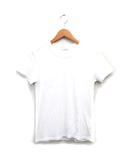Tシャツ カットソー 半袖 コットン シンプル ホワイト 白 /KT26