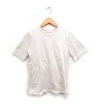 イエナ IENA 半袖 Tシャツ カットソー 丸首 無地 コットン 綿 F ライトベージュ /FT25