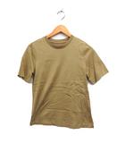 イエナ IENA コットン Tシャツ カットソー 丸首 半袖 無地 F オーカー /FT38