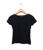 ジョルジオアルマーニ GIORGIO ARMANI 国内正規品 ショートスリーブ Tシャツ カットソー ボートネック 無地 コットン 綿 I42 ブラック 黒 /FT1