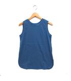 イエナ IENA コットン タンクトップ ノースリーブ 丸首 無地 ブルー 青 /FT44