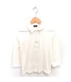 マーガレットハウエル MARGARET HOWELL ポロシャツ シャツ 比翼仕立て 七分袖 2 ライトベージュ 薄茶 /TT