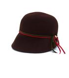 ロイスクレヨン Lois CRAYON ウール フェルト帽子 クローシュハット リボン 茶 ブラウン /NT3